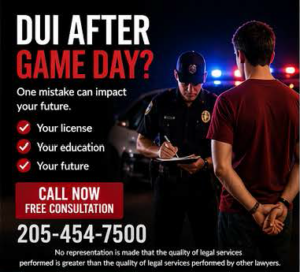 What happens if i get a DUI in Tuscaloosa Alabama