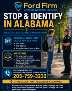Do I have to show physical ID during an Alabama stop?